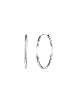 Pendientes Plata Mujer PAR 15/14 Aro Liso En Brillo