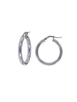 Pendientes Plata Mujer PART1/1 Aro Liso En Brillo