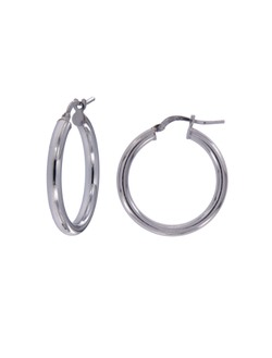 Pendientes Plata Mujer PART1/2 Aro Liso En Brillo