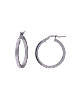 Pendientes Plata Mujer PART2/1 Aro Liso En Brillo