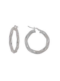 Pendientes Plata Mujer PART7/2 Aro En Brillo