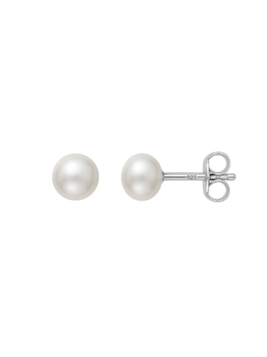 Pendientes Plata Mujer PCUL6 Perlas