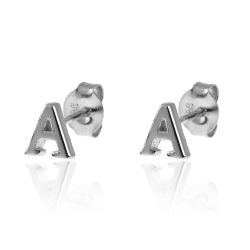 Pendientes Plata Mujer PE00457RHA Letra A 6mm