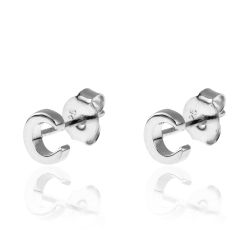 Pendientes Plata Mujer PE00457RHC Letra C 6mm