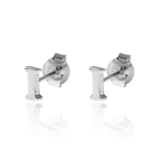 Pendientes Plata Mujer PE00457RHI Letra I 6mm