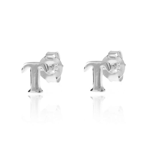 Pendientes Plata Mujer PE00457RHT Letra T 6mm