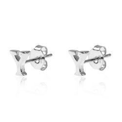 Pendientes Plata Mujer PE00457RHY Letra Y 6mm
