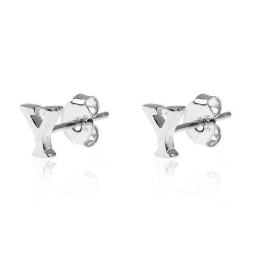 Pendientes Plata Mujer PE00457RHY Letra Y 6mm