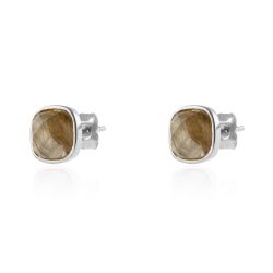 Pendientes Plata Mujer PEM0002RHLA Piedras Minerales Labradorita
