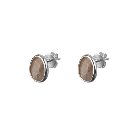 Pendientes Plata Mujer PEM0006RHLA Piedras Minerales Labradorita