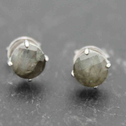 Pendientes Plata Mujer PEM0016RHLA Piedras Minerales Labradorita