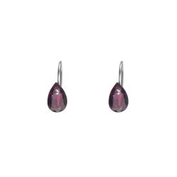 Pendientes Plata Mujer PEM0039RHGR Piedras Minerales Granate