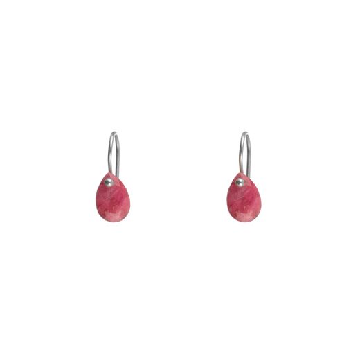 Pendientes Plata Mujer PEM0039RHRU Piedras Minerales Rubí