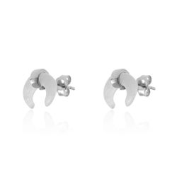 Pendientes Plata Mujer PEM0048RHPL Cuerno Piedras Minerales Piedra Luna
