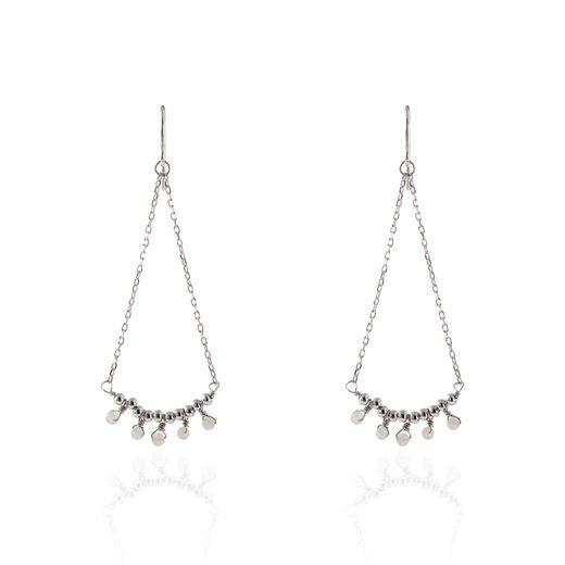 Pendientes Plata Mujer PEM0054RHCR Piedras Minerales Cuarzo Rosa