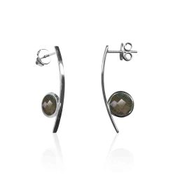 Pendientes Plata Mujer PEM0105RHLA Piedras Minerales Labradorita