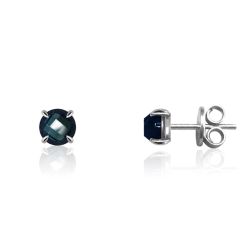 Pendientes Plata Mujer PEM0107RHGB Piedras Minerales Glass Blue
