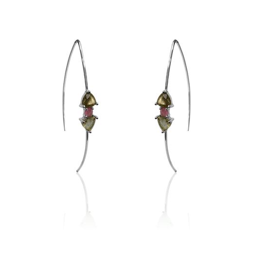 Pendientes Plata Mujer PEM0110RHLA Piedras Minerales Labradorita
