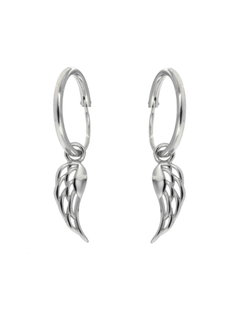 Pendientes Plata Mujer PPAC10 Aro C. Colgante Ala