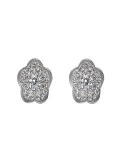Pendientes Plata Mujer PPEN1941 Flor Circonitas