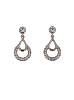 Pendientes Plata Mujer PPEN2077 Colgante Circonitas