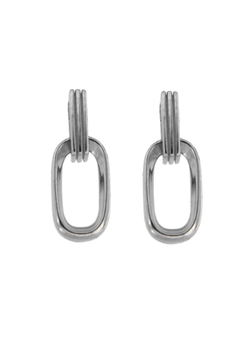 Pendientes Plata Mujer PPEN2096 Colgante Liso En Brillo