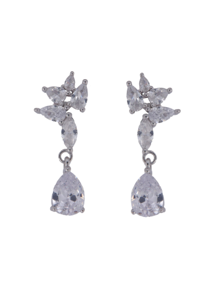 Pendientes Plata Mujer PPEN2115 Colgante Circonitas