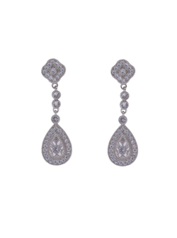 Pendientes Plata Mujer PPEN2116 Colgante Circonitas