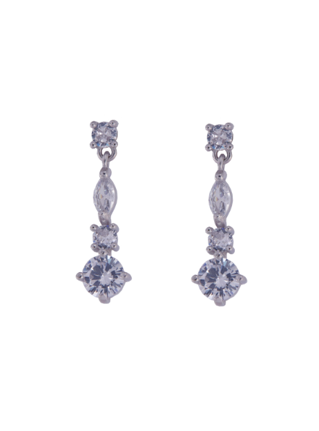 Pendientes Plata Mujer PPEN2118 Colgante Circonitas