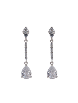 Pendientes Plata Mujer PPEN2120 Colgante Circonitas