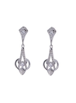 Pendientes Plata Mujer PPEN2122 Colgante Circonitas