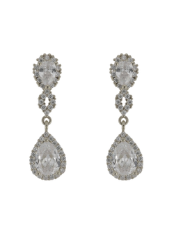 Pendientes Plata Mujer PPEN2124/B Colgante Circonitas