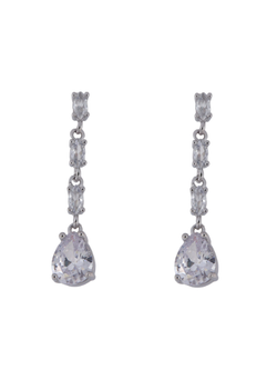 Pendientes Plata Mujer PPEN2129 Colgante Circonitas