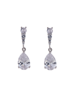 Pendientes Plata Mujer PPEN2130 Colgante Circonitas