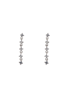 Pendientes Plata Mujer PPEN2132 Colgante Circonitas