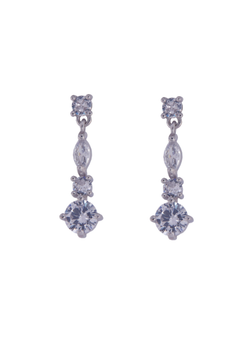 Pendientes Plata Mujer PPEN2133 Colgante Circonitas
