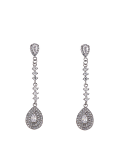 Pendientes Plata Mujer PPEN2134 Colgante Circonitas