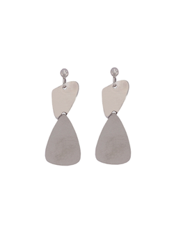 Pendientes Plata Mujer PPEN2139 Colgante Satinado