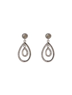 Pendientes Plata Mujer PPEN2144 Colgante Circonitas