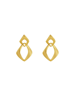 Pendientes Plata Mujer PPEN2154/C Colgante Cuadrado Irregular