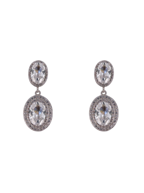 Pendientes Plata Mujer PPEN2170 Colgante Circonitas