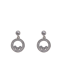 Pendientes Plata Mujer PPEN2177 Colgante Aro Circonitas