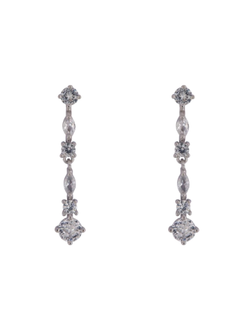 Pendientes Plata Mujer PPEN2180 Colgante Circonitas