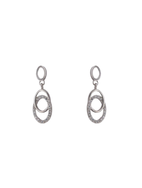 Pendientes Plata Mujer PPEN2200 Colgante Aros Circonitas