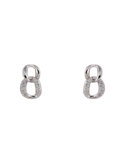 Pendientes Plata Mujer PPEN2205 Colgante Aro Circonitas