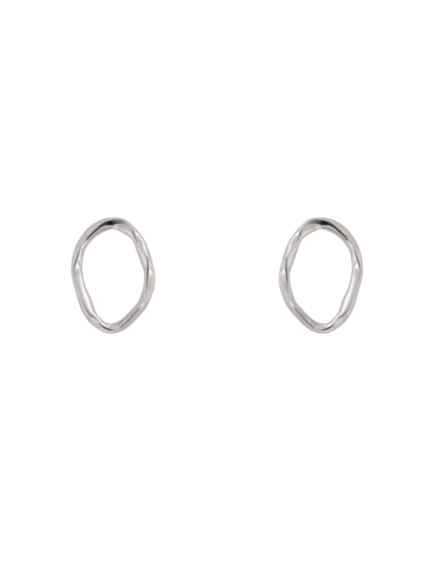 Pendientes Plata Mujer PPEN2227 Óvalos Irregulares