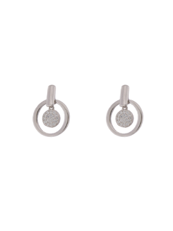 Pendientes Plata Mujer PPEN2231 Círculo Circonitas