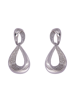 Pendientes Plata Mujer PPEN2235 Lágrima Circonitas