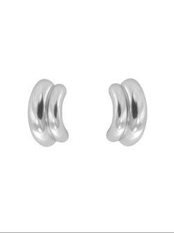 Pendientes Plata Mujer PPEN2260 Bandas En Brillo