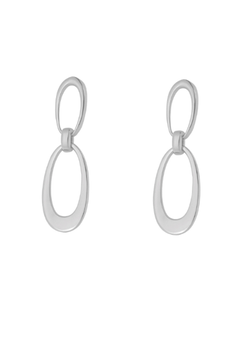 Pendientes Plata Mujer PPEN2261 Aros Alargados En Brillo